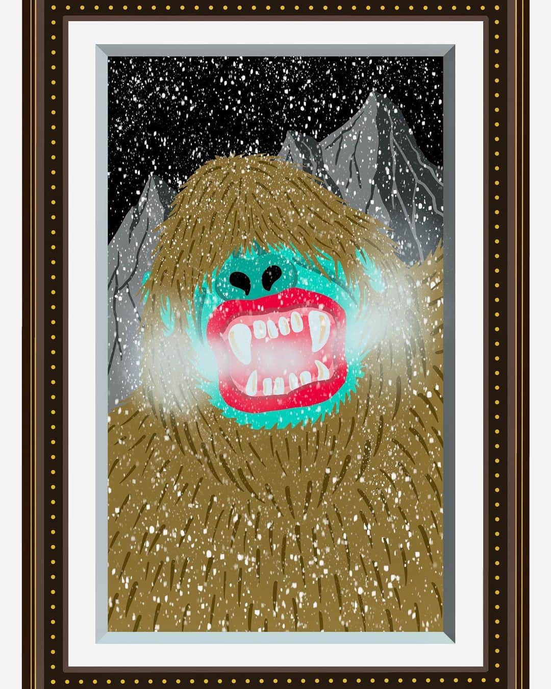 Katsufumi Takihanaのインスタグラム：「❄️Angry Yeti❄️」