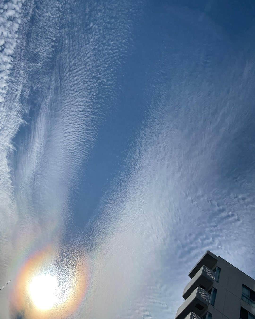 坂元美香さんのインスタグラム写真 - (坂元美香Instagram)「先日の彩雲。 雲が綺麗だとずっと空を見ちゃう。 秋の空は綺麗だよね😌」10月25日 16時08分 - mika_saka