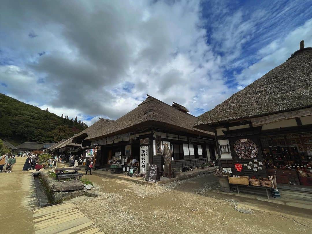 大塚美優のインスタグラム：「#大内宿#大内宿ねぎそば #福島県#旅行好き#travel#アーカイブ」