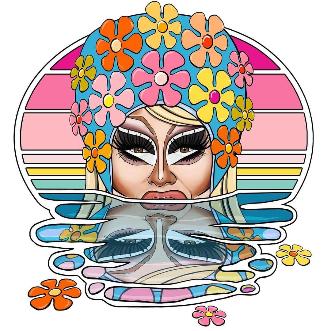 デヴィッド・ギルモアさんのインスタグラム写真 - (デヴィッド・ギルモアInstagram)「This is an illustration I made a year ago of the ultra fab @trixiemattel. If you don’t know who that is, you really need to spend some time reflecting on your lack of pop culture awareness. 😂💖 Trixie is one of the top drag queens to emerge from Rupaul’s Drag Race and her career extends up music, cosmetics, theater, comedy, podcast cohost, owning a hotel in Palm Springs, and much more. Since my image didn’t end up going to what I’d intended it to, thought it was time that this should exit my laptop and take a trip around social media.  @procreate   #trixiemattel #davidgilmorestudio #thebaldandthebeautiful #trixieandkatya #trixiemotel #rupaulsdragrace #uhnnnn #procreate #caricature #dragartist #dragqueen #topshelf #palmsprings」10月26日 4時09分 - davidgilmore