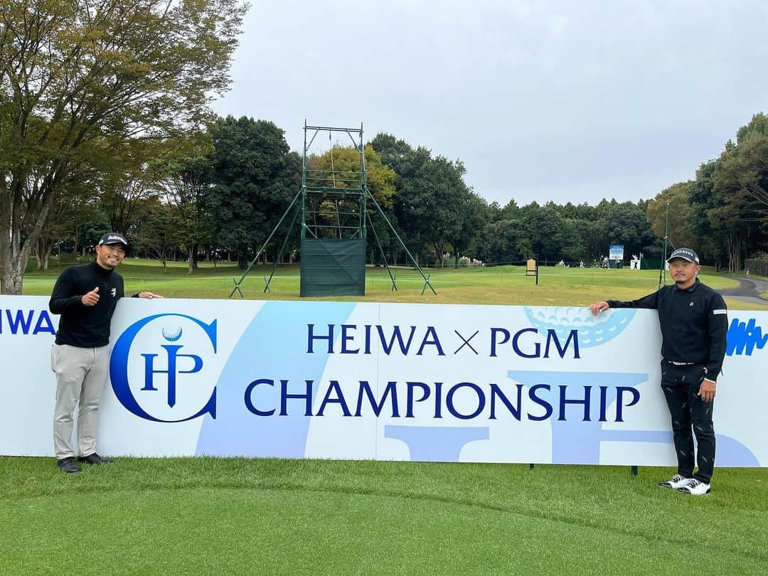 小平智さんのインスタグラム写真 - (小平智Instagram)「HEIWA×PGM CHAMPIONSHIP⛳️ 頑張ります💪 #試合 #ゴルフ #練習ラウンド #岩田寛 プロ #小平智」10月26日 17時44分 - satoshi_kodaira_official