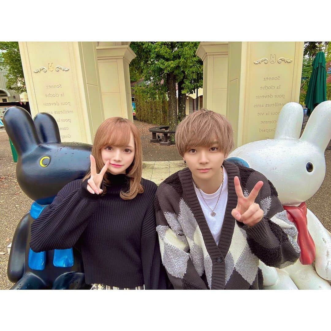 天使かれんのインスタグラム：「弟と富士急。寒すぎた」