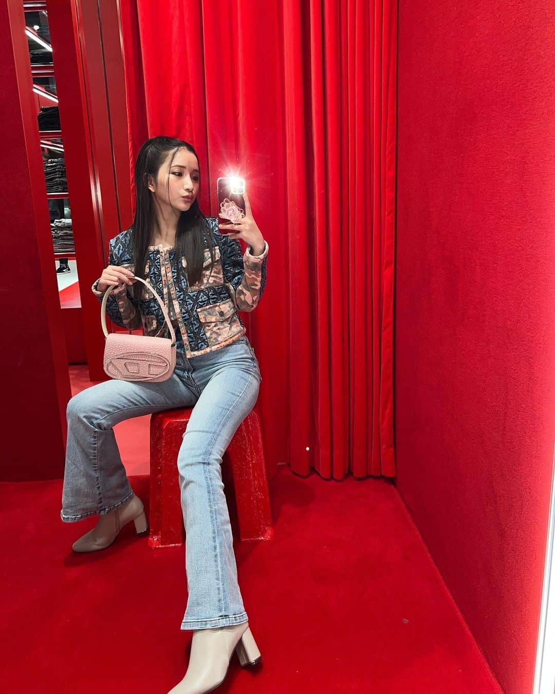 南りほのインスタグラム：「@diesel 🤳🏻❤️‍🔥💋❤️ #dieselginza #dieselfw22」