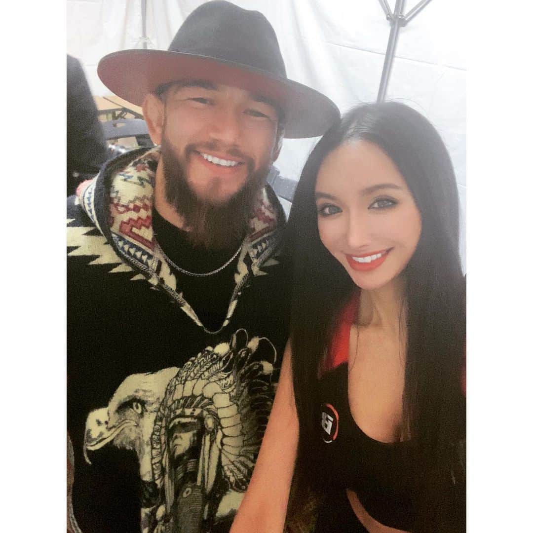 西垣梓のインスタグラム：「#Juan Archuleta #rizin #ufc #ring girl #azusa nishigaki」
