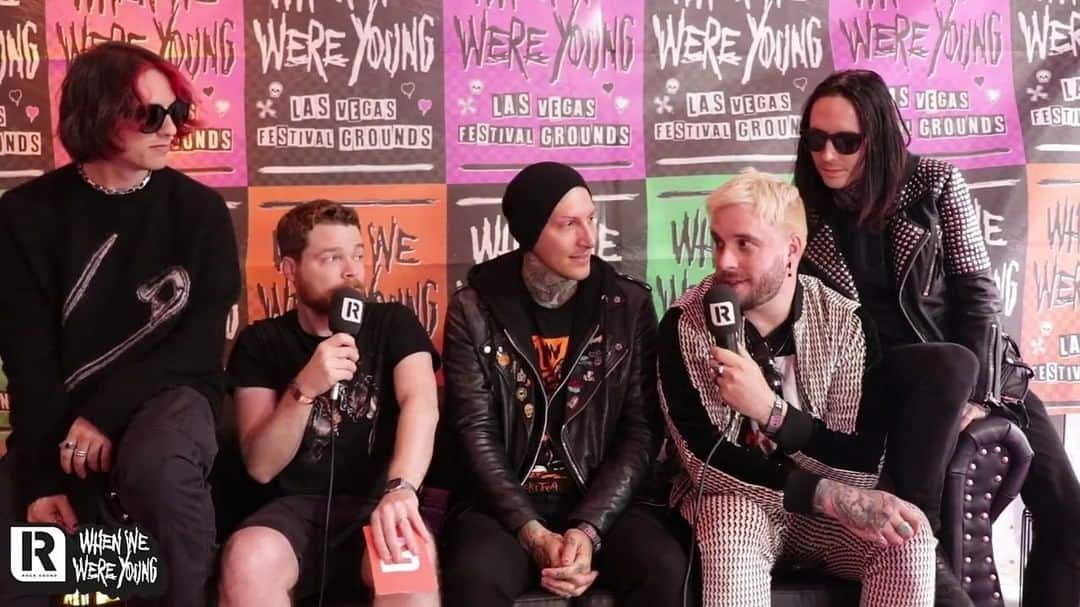 Rock Soundのインスタグラム：「Motionless In White chat about the huge success of their track 'Masterpiece', backstage at When We Were Young.  "Every week we were excited to see where it was gonna be and we finally hit No.1, it was very surreal but very cool"」