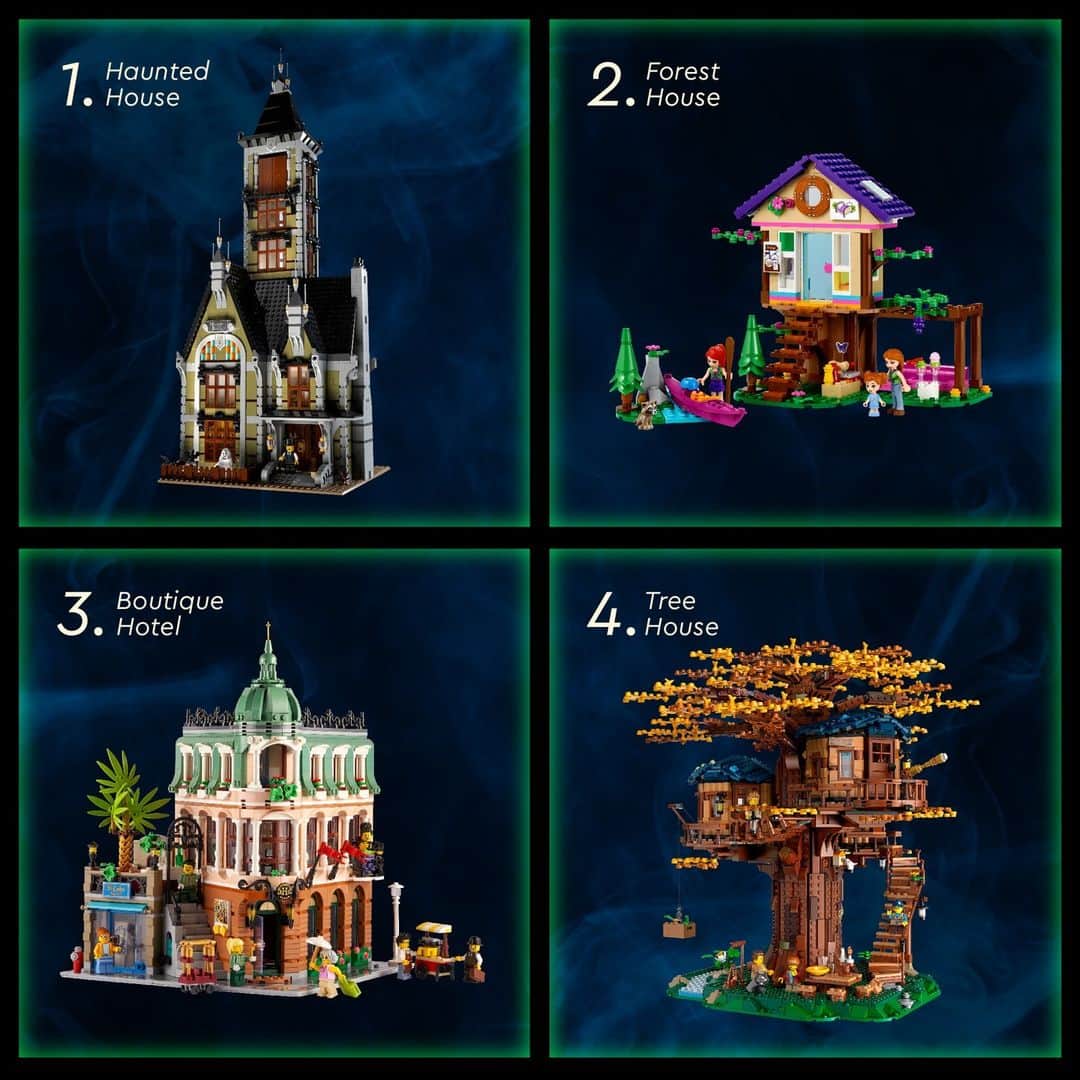 LEGOさんのインスタグラム写真 - (LEGOInstagram)「Having a trick or treat game plan is key. 👻 Which house would you visit first? 👀」10月28日 4時00分 - lego