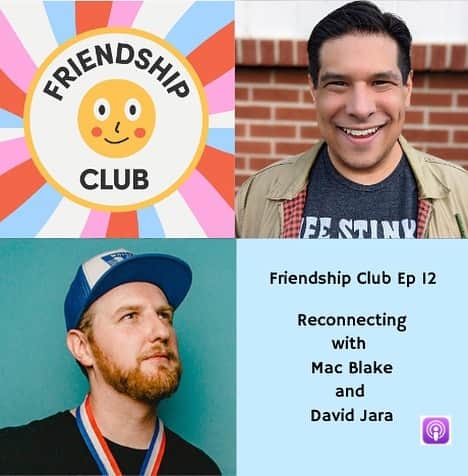 マック・ブレイクのインスタグラム：「My longtime, but not-in-a-long-time, collaborator David Jara and myself are starting a new podcast called @PunchMountain. But before the first episode drops (in early Nov.) we talked about our friendship to the always delightful Kerri Lendo on her podcast Friendship Club. Consider it the "Previously on" for David and myself. Plus Kerri is of course a top-shelf human being. Listen to Friendship Club with Kerri Lendo wherever you get your podcasts, or at the link in my bio.」
