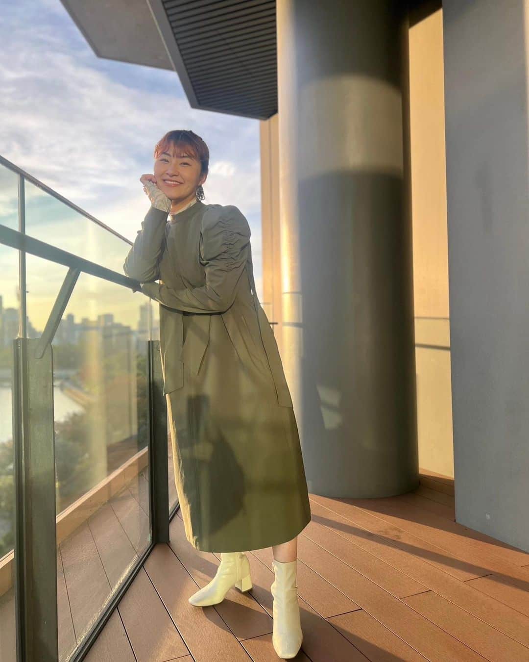 村上佳菜子のインスタグラム：「ちょっと寒いくらいがきもちー❤️❤️ . . . #YTV #読売テレビ ワンピース @verofonna」