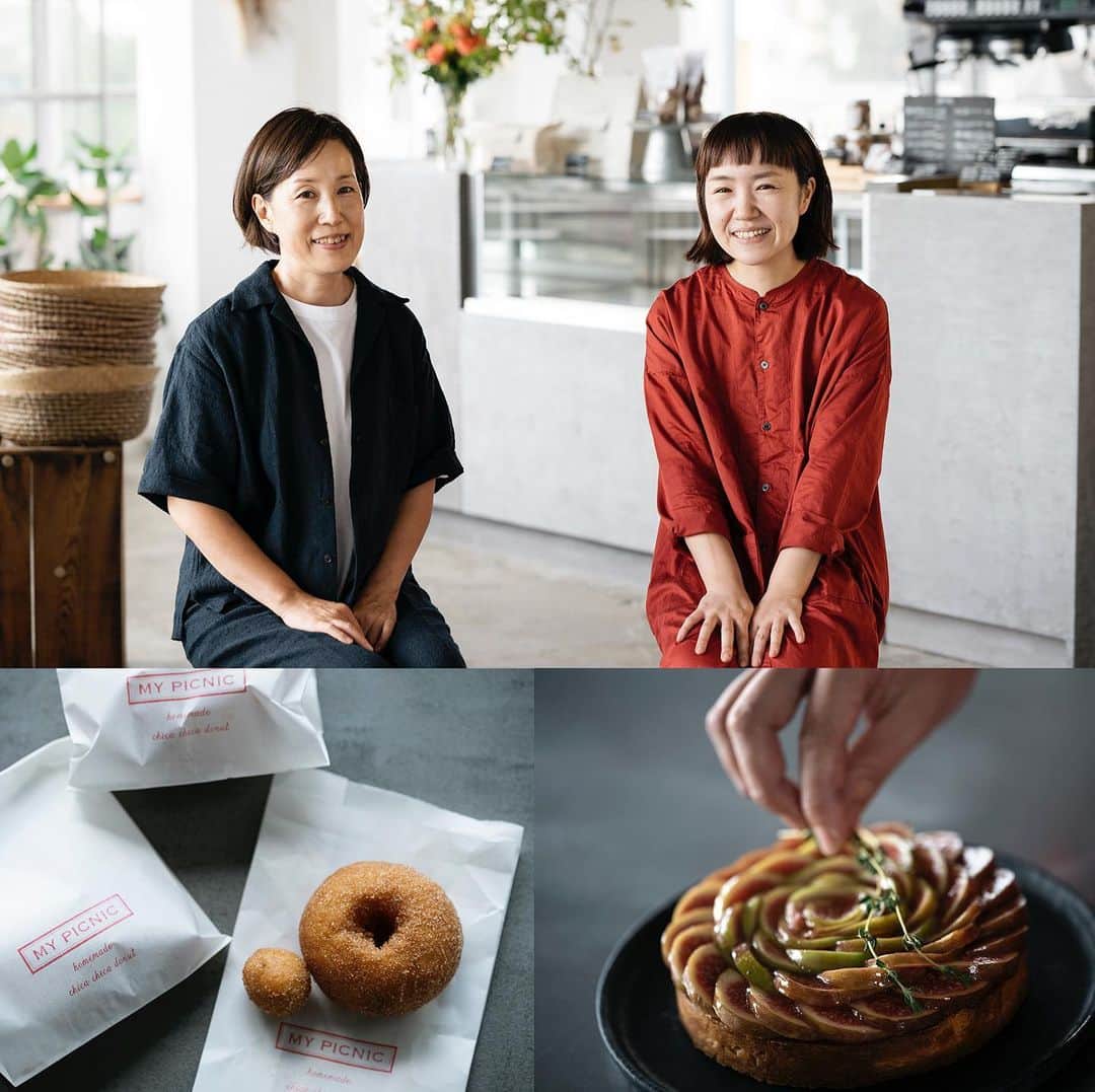Wakana Babaのインスタグラム：「クロワッサン1080号定例ページ"お茶の時間"でドーナツ店MY PICNIC山田千佳子さんと、ケーキ店SUMI BAKESHOP 山中さよこさんの対談撮影。自分のやりたいことを試行錯誤しながら素敵な形にしている人たちの話は興味深い。山田さんの、愛犬の幸せと自分の健康を大事にして基準にしているという話もすごくいいなあ...。それって人生を自分の軸を大事に生きることだよなあ、と思うなど。 ライターは松本昇子さん。 この号の買ってよかったもの特集も大充実でよかったなー。 #wakanababaworks」