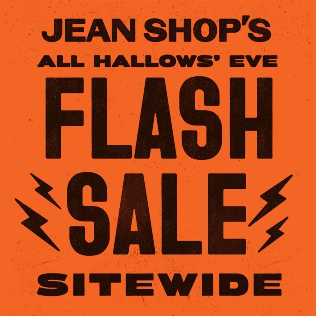 ジーンショップのインスタグラム：「30-50% OFF SITE WIDE - Weekend Flash Sale Starts Now! 👻 @ JEANSHOP.CO  "TODAY IS OUR BLACK FRIDAY" SALE ENDS MIDNIGHT on HALLOWEEN, Monday 31 OCT, 2022 #denim #jeanshop #salvage, #salvagedenim, #selvedgedenim #selvedge, #womensjeans, #mensjeans」