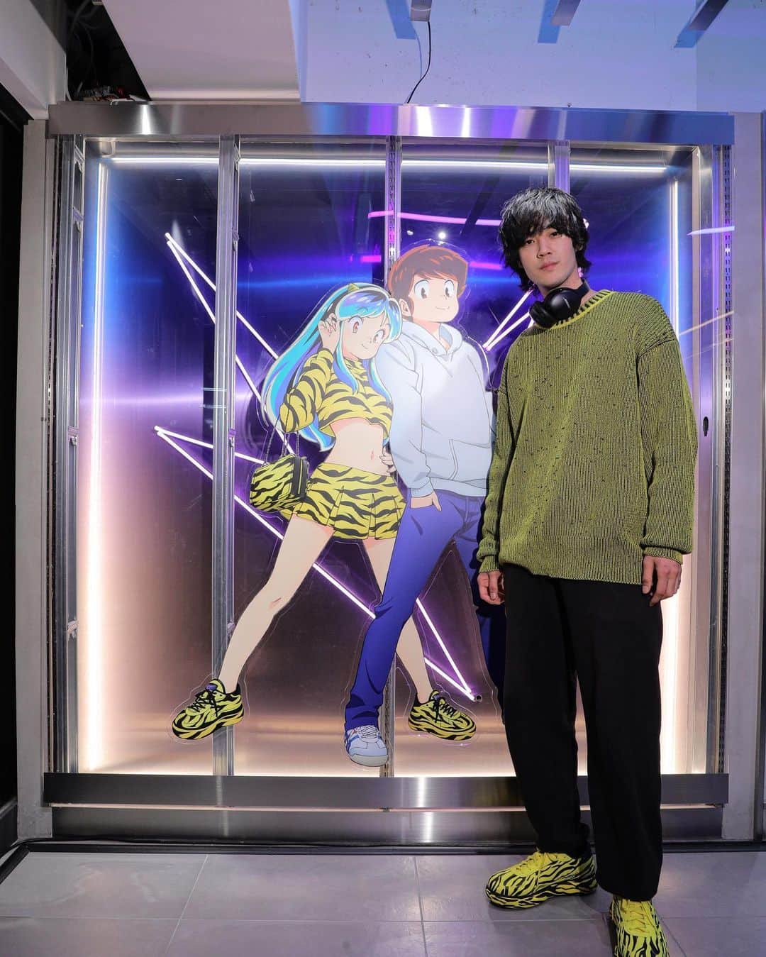 のインスタグラム：「🐯🟨 @onitsukatigerofficial  #onitsukatiger  #uruseiyatsura  #うる星やつら」