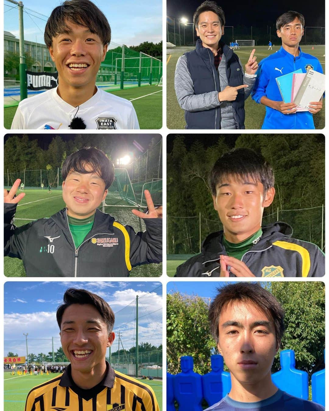 伊藤薫平のインスタグラム：「高校サッカー選手権の季節。 サッカー王国の決勝トーナメント、開幕です。  10月30日(日)から、 16強による1発勝負！  前回王者・静岡学園の連覇か。 それを阻む高校が現れるのか？ 旋風起こすダークホースは。 新星の誕生は？  直前の今、胸躍る日々を過ごしています。  そして。 これまで取材でお世話になった 監督、コーチ、選手の皆さん。 ありがとうございます。  写真は取材で出会った3年生達(一部です)。 全員に夢があり、 最後の選手権に懸ける思いが伝わりました。 それを広く見ていただくのが 自分達の役割だと思っていますし、 参加全校をリスペクトしています。  Daiichi-TVでは30日の1回戦から全て、 LIVE配信予定です。 (詳しくはDaiichi-TV HPへ) 準決勝第1試合と決勝は地上波で お届けします。  準々決勝からは全て実況入り・・・ Daiichi-TVアナウンサー4人で 実況させていただきます。 微力ながら、 皆さんの夢をバックアップします！  #高校サッカー #静岡サッカー #選手権  #静岡学園 #藤枝明誠 #浜松開誠館 #藤枝東 #清水桜が丘 #磐田東 #東海大静岡翔洋  中継は秋元アナ、永見アナ、澤井アナと チームになって戦います⚽️  ※お話したのに写真撮り忘れてしまった皆様、 申し訳ありません💦💦💦」