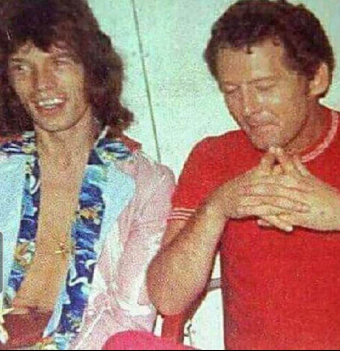ミック・ジャガーのインスタグラム：「God bless you Jerry Lee  Your songs lit up my life !」