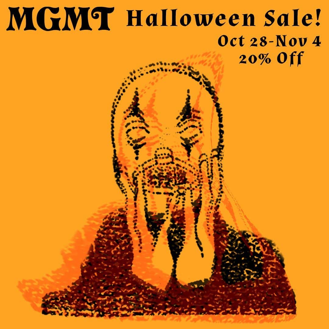 MGMTさんのインスタグラム写真 - (MGMTInstagram)「While you’re pre-ordering the “11•11•11” limited edition release, round out the rest of your collection from the MGMT store as well - all other items are 20% off as part of the yearly Halloween spooktacular!  shop links in bio」10月29日 3時12分 - whoismgmt