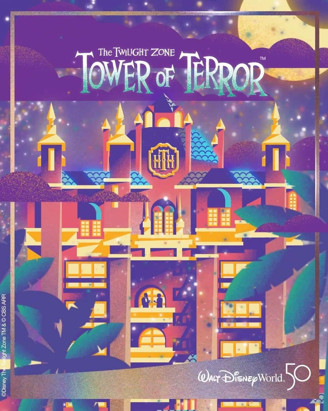Walt Disney Worldのインスタグラム：「Do you dare step aboard this terror-iffic attraction? ⚡️😱 Trivia time: When did The Hollywood Tower Hotel elevator take 5 guests into a nightmare? ⬇️ #DisneyWorld50」