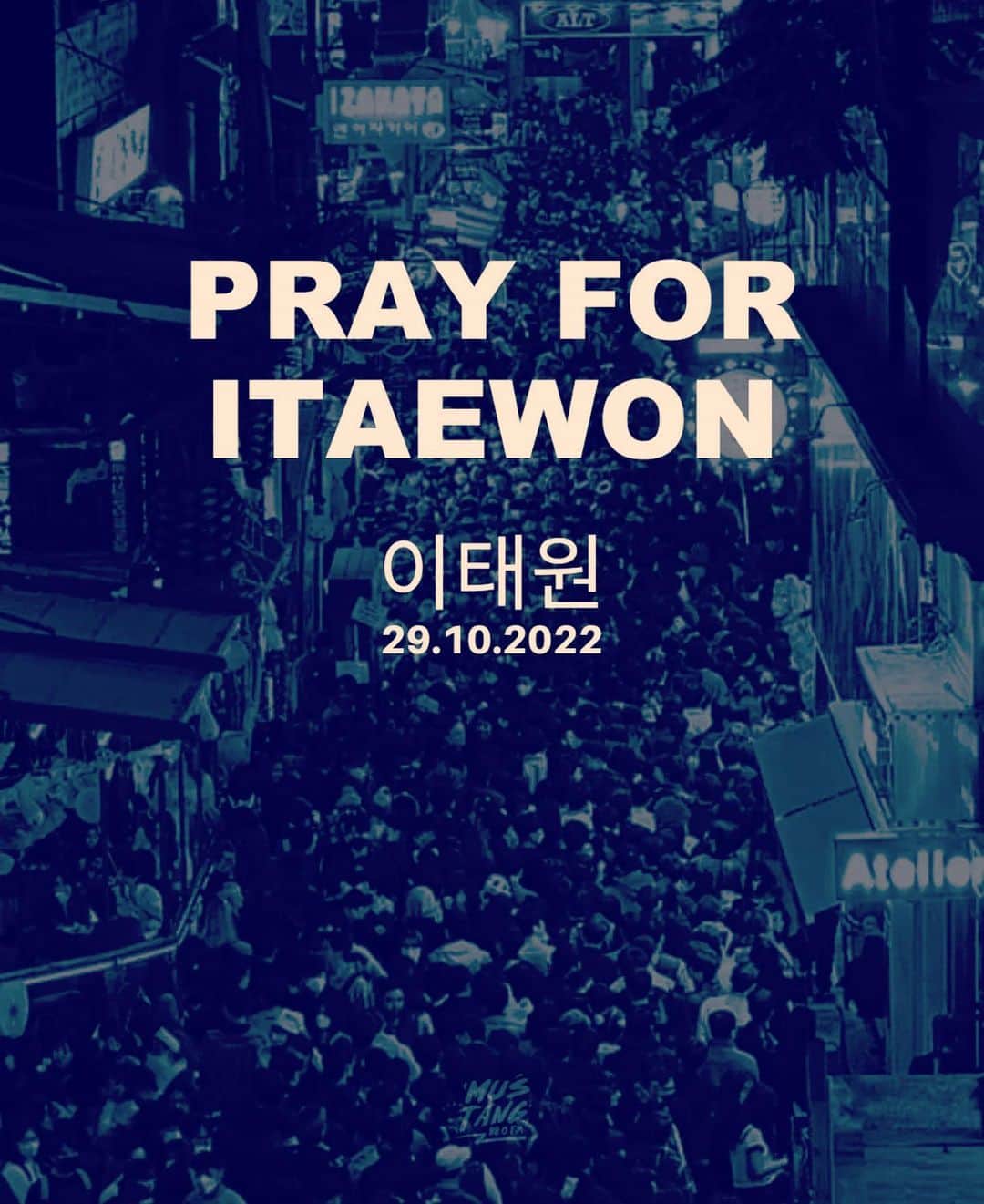 琴乃のインスタグラム：「너무나 가슴아픈 사고 151명의 희생자분들의 명복을 빕니다.  #한국 #서울 #이태원 #이태원할로윈 #이태원할로윈사고  #이태원사고 #할로윈 #itaewon #halloween  #prayforkorea #prayforitaewon」