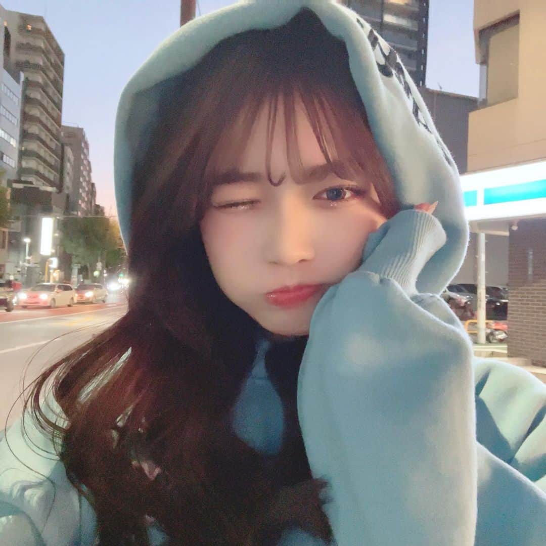 のインスタグラム：「もう寒いですね〜。カジュアルな格好も大大大大大大大大大大大大大大大大大大大〜好き(すごい)カラコンも可愛いいいい。」