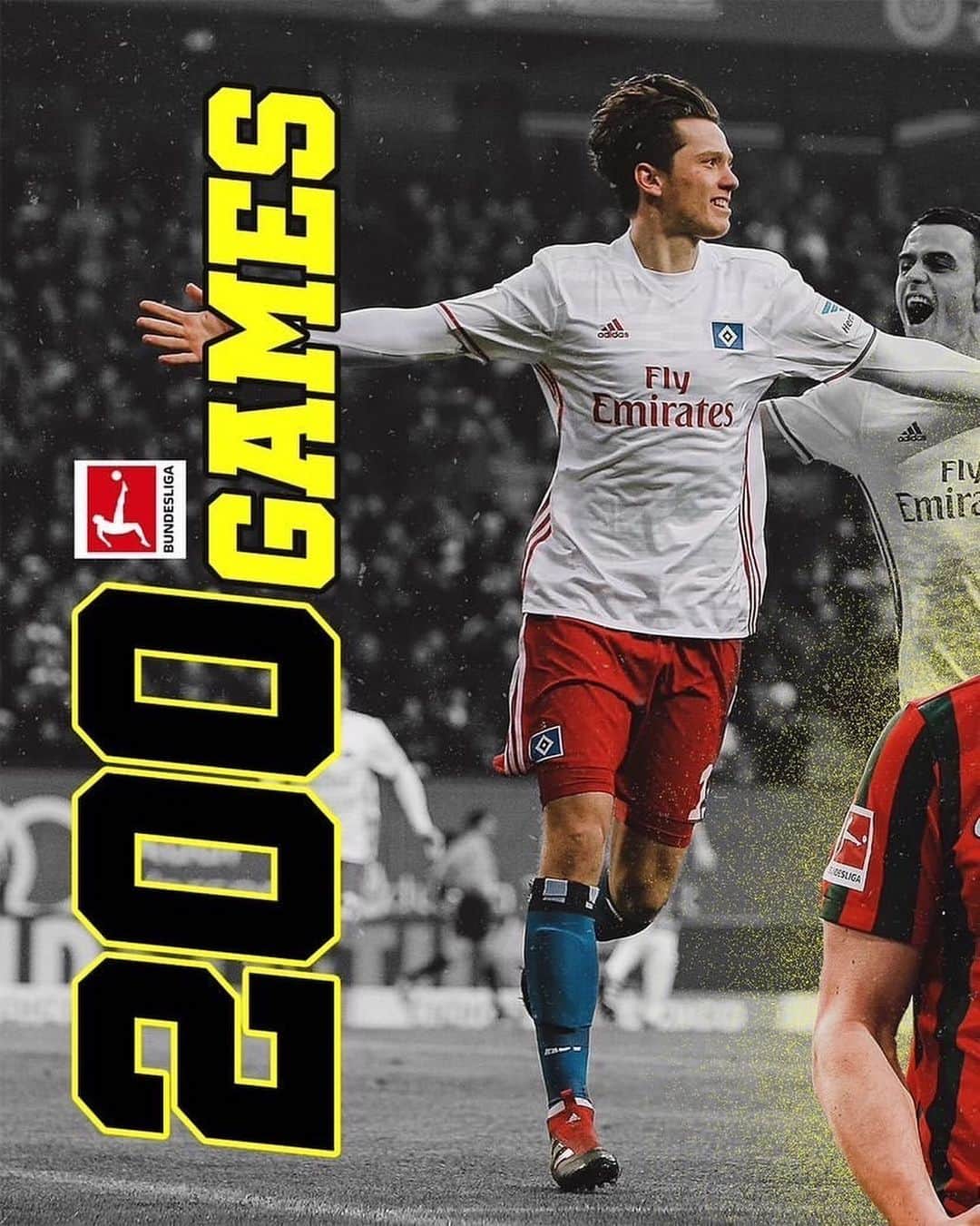 のインスタグラム：「200 Spiele. Stolz auf alles was war und große Freude auf alles was kommt❤️ #200」