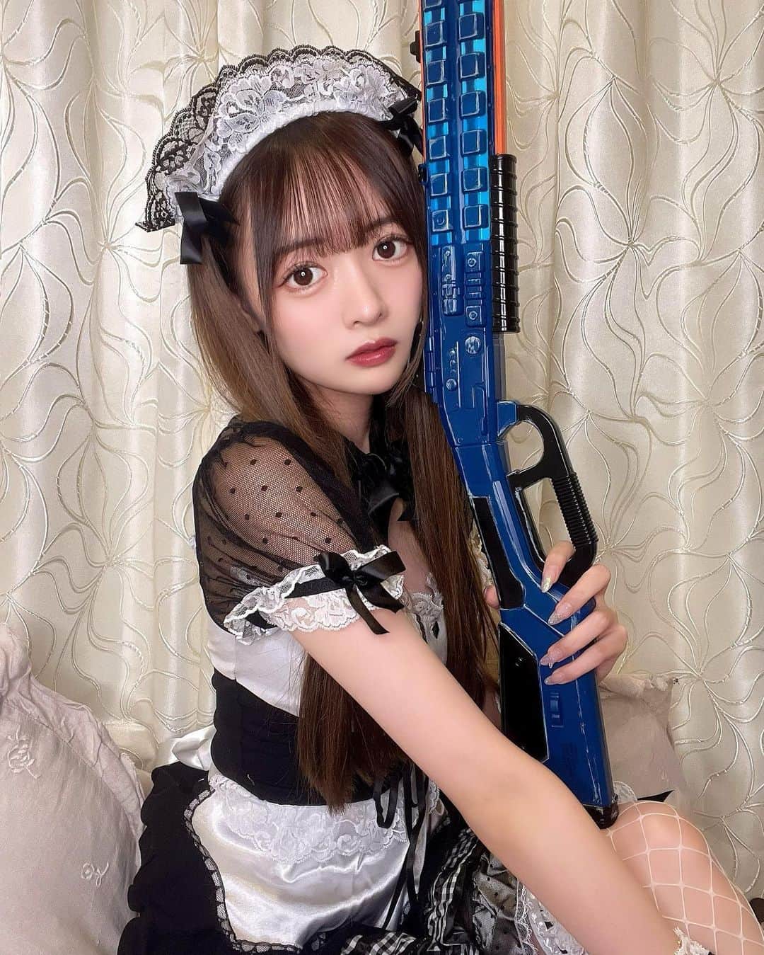 のインスタグラム：「.  HappyHalloween👻 戦闘メイドはお好きですか？？  ※コメントくれなきゃイタズラしちゃうぞ  .  .  .  .  .  .  #ハロウィン #ハロウィンコスプレ  #メイド #仮装 #コスプレ #ゲーム女子 #halloween #cosplay #apex #game #selfie #instagood #followme #photooftheday #셀카  #데일리  #좋아요」