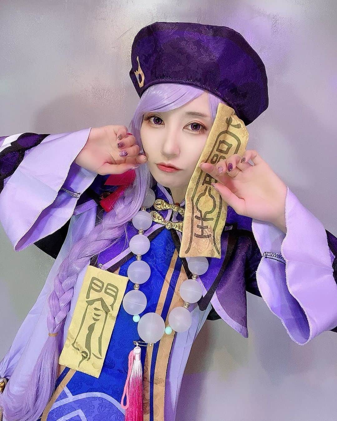 のインスタグラム：「👻🎃HAPPY HALLOWEEN🎃👻   #原神 #コスプレ #Cosplay #cosplay   #七七 #qiqi  #キョンシー」