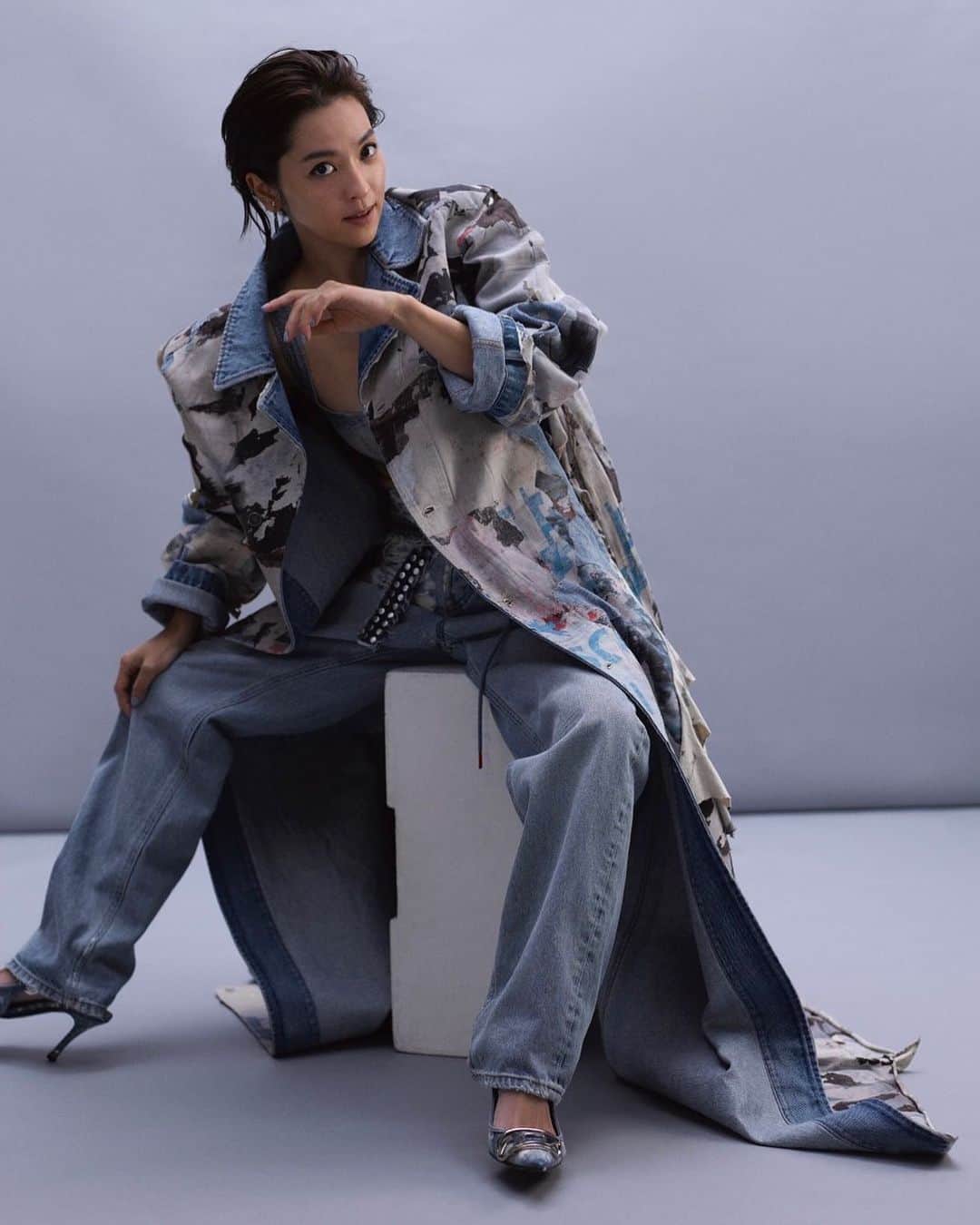中村アンのインスタグラム：「@diesel  for  @numerotokyo 🔥」