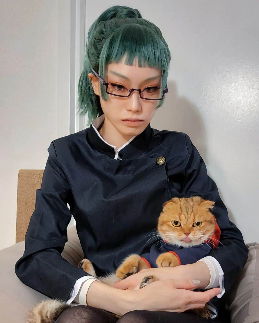 フェルナンダ・リーのインスタグラム：「Maki cos because I'm bored (bad wig)⁣ ⁣ #makizenin #jujutsukaisen⁣ #禪院真希 #呪術廻戦」