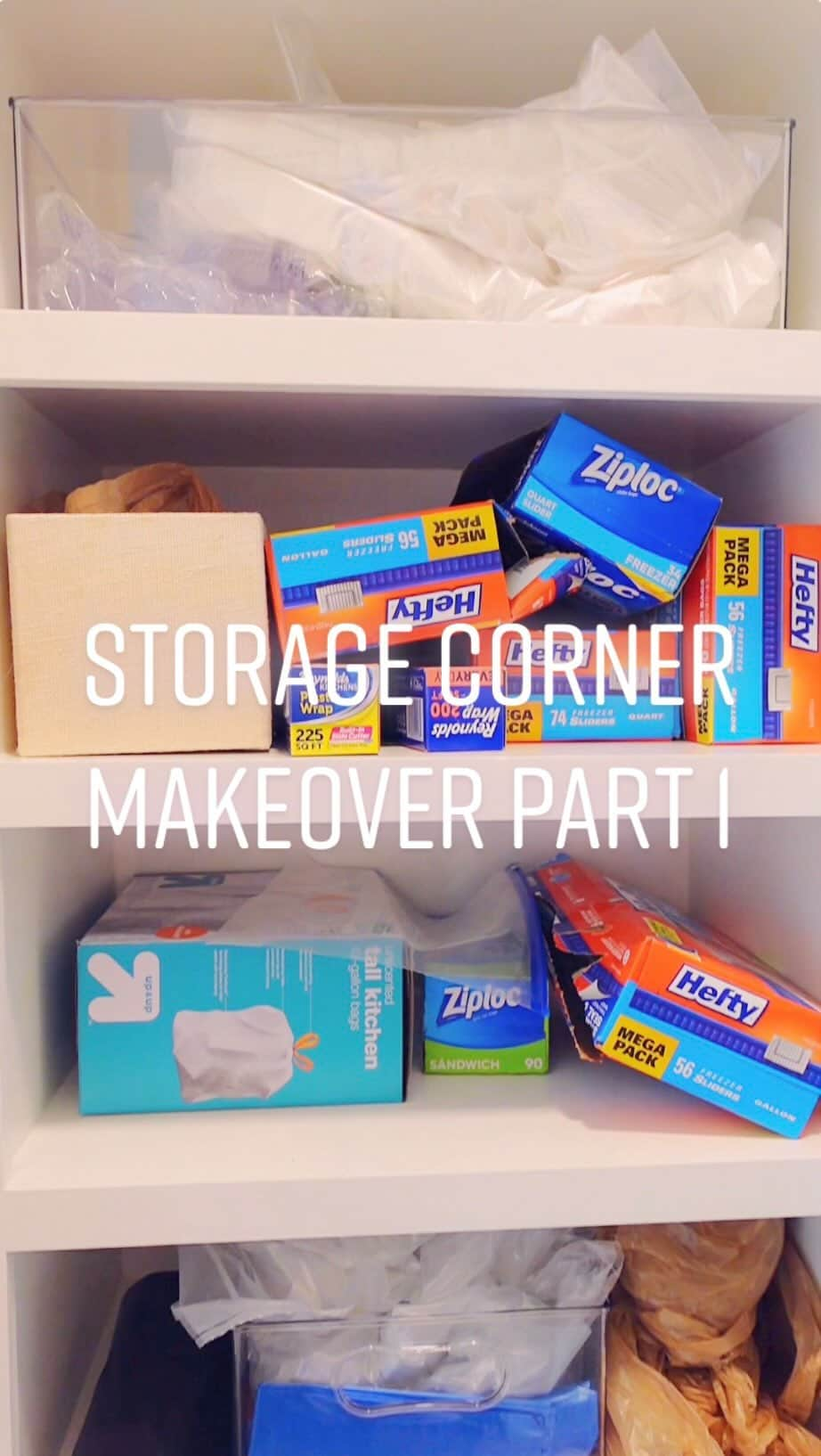 Elle Fowlerのインスタグラム：「I’m determined to organize my entire life and this corner needed help. Everything used can be found in the link in my bio under “Storage Corner Organization” #organize #pantryorganization #storage #organizedhome #pantry #pantrygoals #satisfying #amazonfinds @amazonhome」