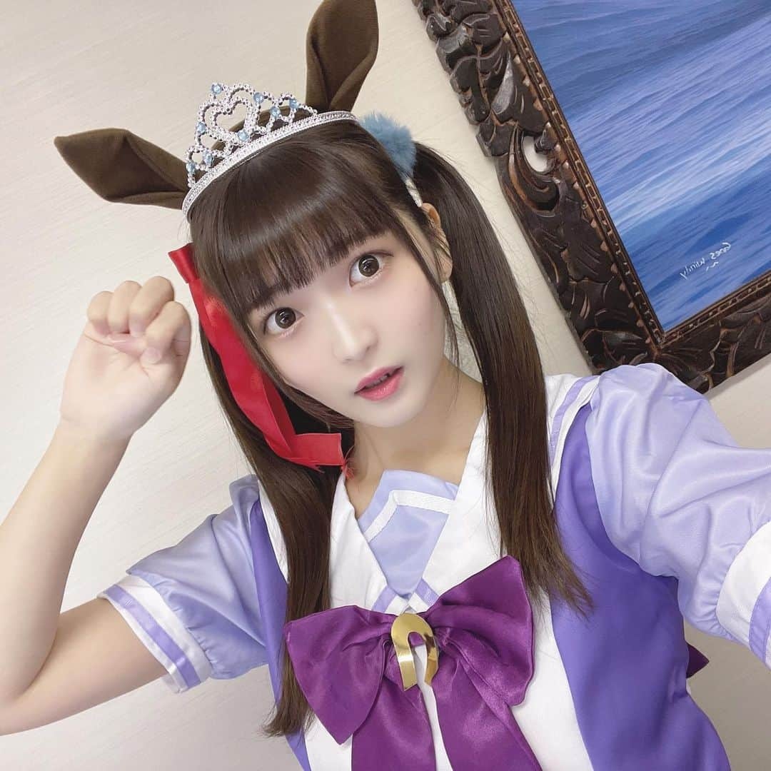 上野露葉のインスタグラム：「ハロウィンコス② ウマ娘のダイワスカーレットちゃんです🐴  #ハロウィン #ハロウィンコスプレ #ハロウィンコス #happyhalloween #halloween #cosplay #cosplaygirl #ウマ娘 #🐴 #ウマ娘コスプレ #ダイワスカーレット #ダイワスカーレットコスプレ #歌舞伎町 #渋ハロ」