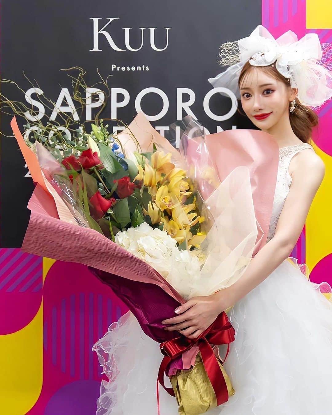 明日花キララのインスタグラム：「札幌コレクションありがとうございました💠👸🏼🦋 大好きな北海道でのランウェイは何回歩いてもとても嬉しいです🏰 #札幌コレクション # @dress_tika ステージ」