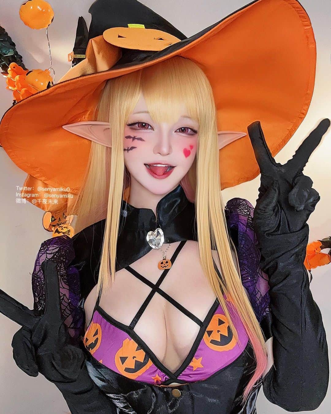 千夜未来のインスタグラム：「万圣快乐🎃 #その着せ替え人形は恋をする #喜多川海夢」