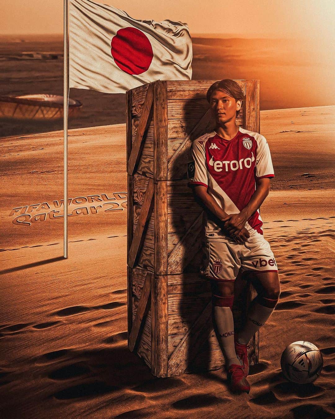 南野拓実のインスタグラム：「🙌 @takumi18minamino_official will play his first @fifaworldcup with Japan 🇯🇵  Bravo Taki 👏」