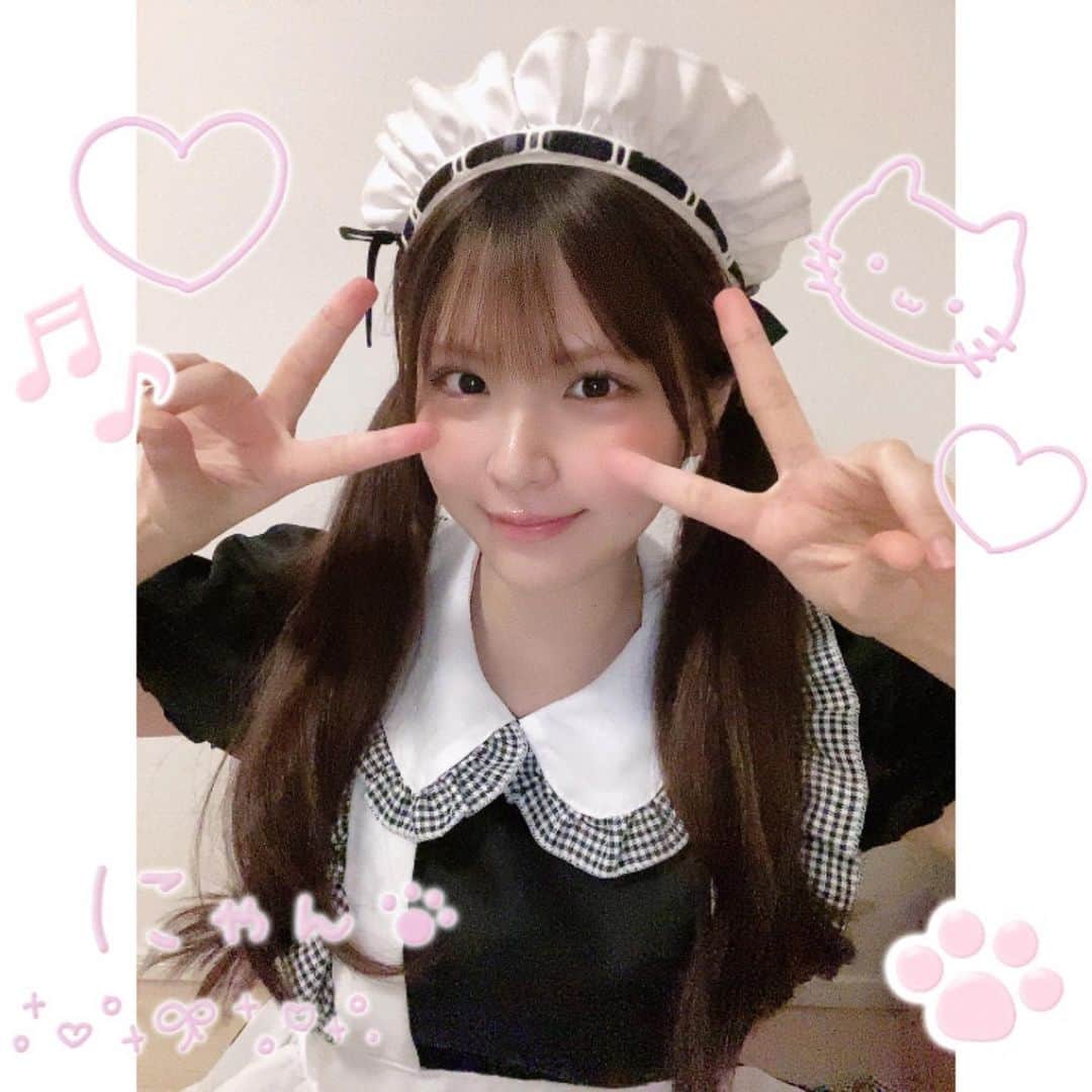 桃山れいあのインスタグラム：「ハッピーハロウィン👻💗 昨日はメイドさんでした！！🎵 ライブ見てくれた方ありがとうございました‼︎💓楽しかったな〜💭💭」