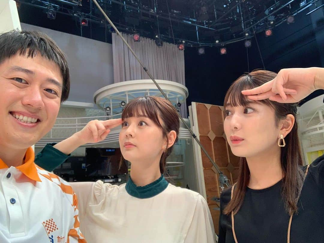 黒田みゆのインスタグラム：「ぱっつん安村さん💇‍♂️ OA前に断髪という重大任務を担いました  #安村直樹 アナ #佐藤梨那 アナ  #3枚目はzero初回の安村さん #見てます」