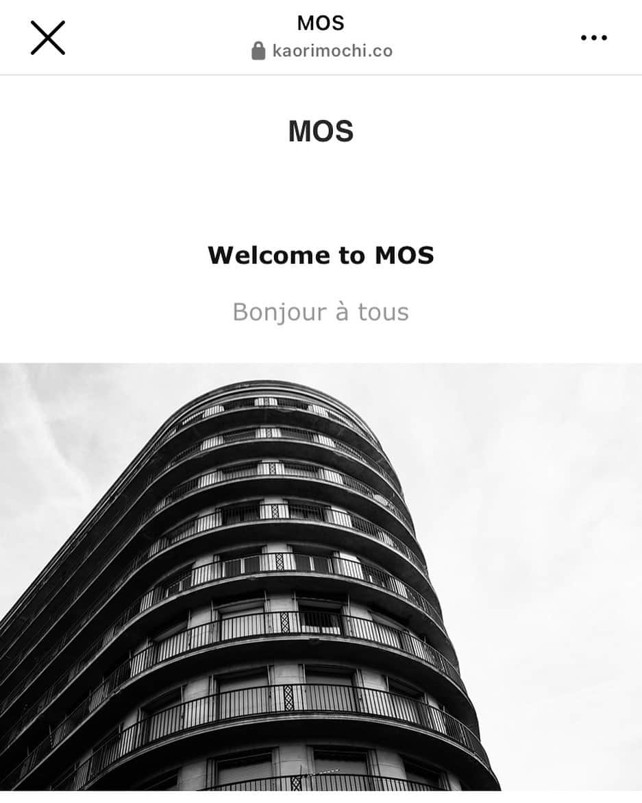 持田香織のインスタグラム：「.  MOSマイナーチェンジしました。」