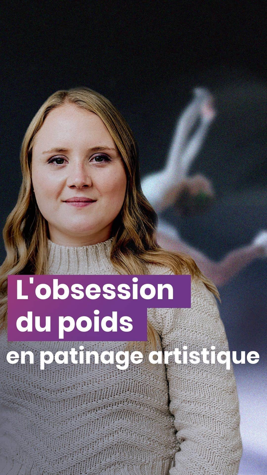 ジュリアン・セガンのインスタグラム：「L’obsession maladive du poids: l’ex-patineuse d’élite @julianneseguin se vide le coeur sur des pans sombres de son sport dans le nouveau livre «Une médaille à tout prix», rédigé par la journaliste du Bureau d’enquête de Québecor, @mariec_noel.   ⛸🥇  #24heures #patinageartistique #patinage #médaille #sport #competition #poids #grossophobie #pertedepoids #elite #sportdelite #bureaudenquete #enquete」