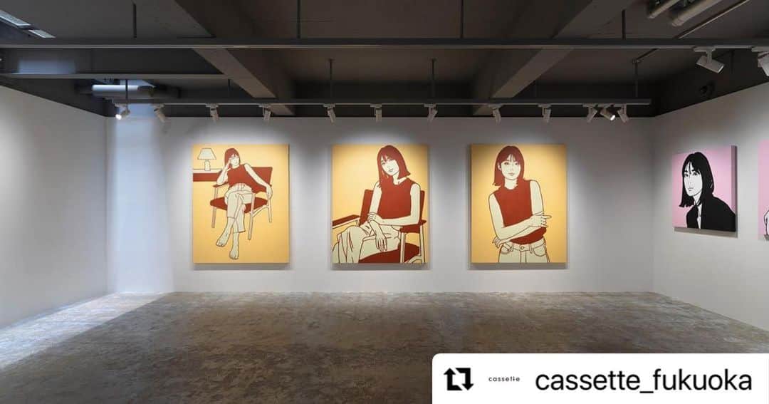 KYNEのインスタグラム：「#Repost @cassette_fukuoka with @use.repost ・・・ 「KYNE FUKUOKA 2」  会期：2022年9月29日(木)〜2022年11月6日(日) 時間：11:00〜19:00  Co sponsored by GALLERY TARGET  #kyne #kynefukuoka2 #cassette_fukuoka」