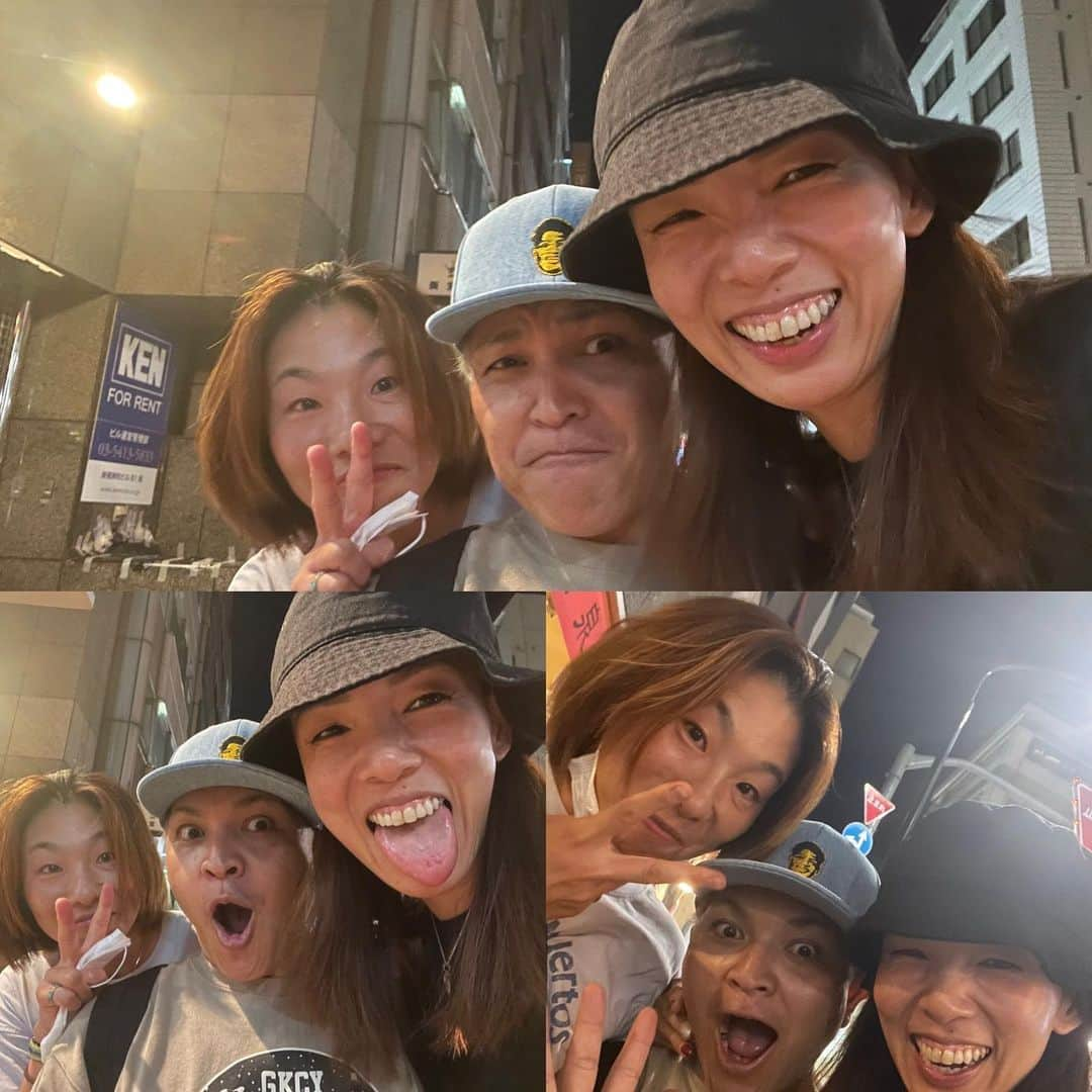 矢野良子のインスタグラム：「薫ちゃん、来京 !!!!!!! @gkcykaoru   NBA観戦に東京来てた 薫ちゃんに会って来たよ〜  予定してた日に行けず…  わざわざ時間空けて貰って 『先輩呼んだ』ので一緒にご飯食べよ！  とだけ伝え  サプライズ成功とな！笑  ビックリさせてごめんね…  ちなみにこのバケハも @gkcyoknw ✨  この日行ったお店も当たり @yakitori.hopduvel   今度は沖縄行くねー  #サプライズ #バスケ＃バスケ好き #nbajapangames2022  #gkcy#ジキシー#沖縄 #バケットハット#ハマり中」