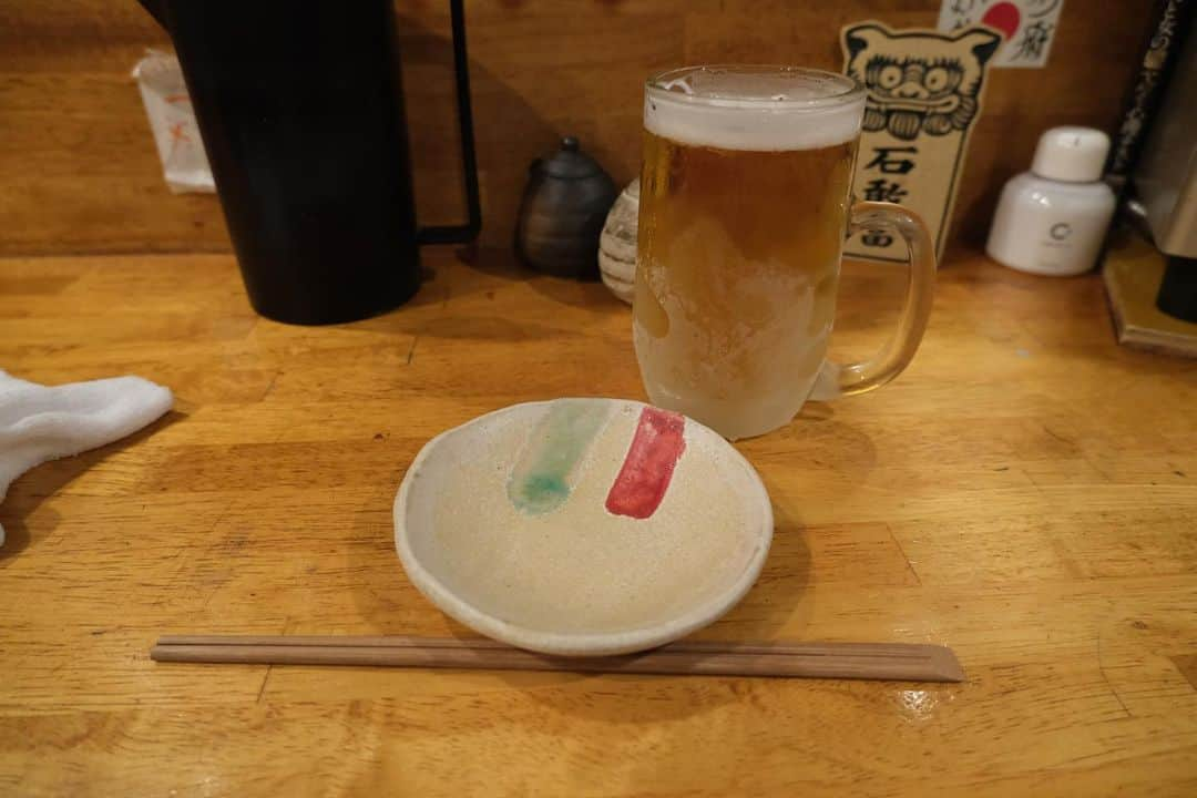 ケツのインスタグラム：「ひとり酒  #生ビール #ササミと軟骨の梅肉和え #ジーマーミー豆腐 #純米十勝 #お造り盛り合わせ #ウニ #純米往馬  #会津純米酒辰泉  #目玉焼きのっけ和牛ミンチかつ #明太子クリームパスタ #10年以上通ってますがやはり最強 #xt30ii  #無断転載禁止」