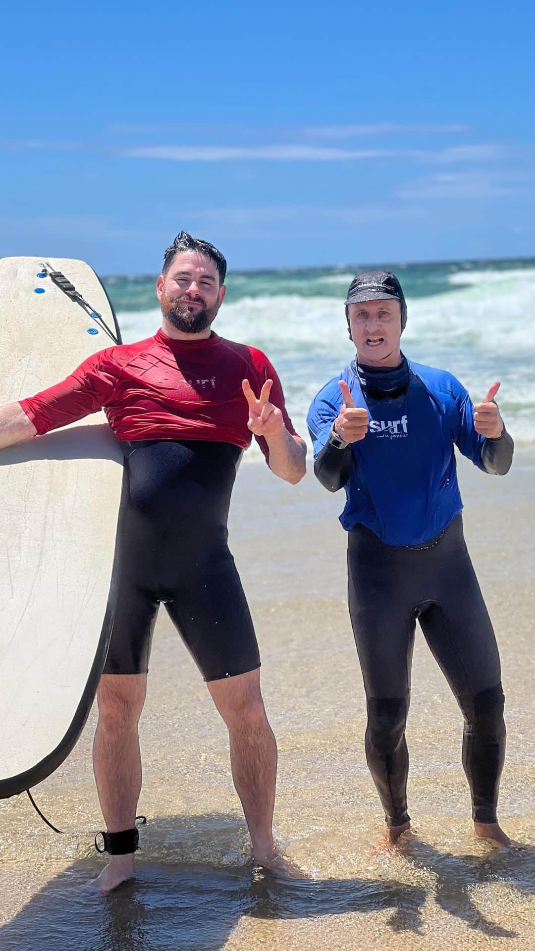 ルディメンタルのインスタグラム：「@piersrudimental taking on the waves of the Gold Coast!」