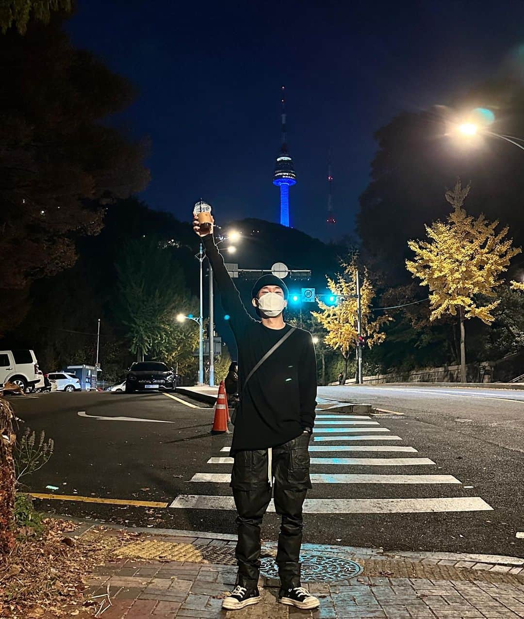 テハ のインスタグラム：「얼어 죽어도 아이스 레츠고」