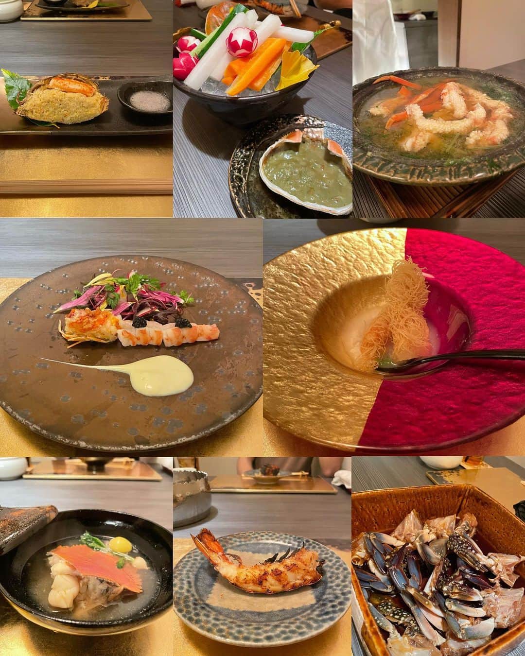 まゆぴちゅーさんのインスタグラム写真 - (まゆぴちゅーInstagram)「名古屋にNewOpenの 海老蟹が楽しめる甲殻料理屋さん🦀🦐❤︎❤︎‼︎  11/1に名古屋の錦にOpenしたばっかの 『紅甲老』というお店に行ってきました✨！  ▶︎ @shinkourou111   さっきまで元気に暴れて生きていた！ってゆー 新鮮な蟹さんたちを美味しい料理に 変えてくれて、豪華なコース…🥲💓💓  たらば蟹、毛蟹、うちわ蟹、 オマール海老、車海老、などと ぷりぷりふわふわで美味しすぎる 海老蟹さんたちだらけで、、、🥹💕  贅沢すぎる量のほぐし身やお刺身、 焼き物やお吸い物、カンジャンケジャンなどなど…  ボリューム満点の贅沢コースで、 最後の蟹の土鍋ご飯も最高すぎた😭😭❤️❤️  カンジャンケジャンとか初めて食べたけど あんな美味しいのね、、、🙊感動、、、  東京にもまじで出店してほしい…( ¯ ¨̯ ¯̥̥ )  名古屋の方や名古屋に行った際など、 海老🦐蟹🦀好きな方はぜひぜひ 行ってみてください！ほんと美味しい！！  🏷 @shinkourou111  📍愛知県名古屋市中区錦3-11-16 . . この日の千鳥柄のジャケットとスカートの セットアップは、 @mignon.ange_chii さんのだよ🖤🤍  形がとってもかわいいっ💕 . . . #紅甲老 #名古屋グルメ #名古屋ディナー #錦グルメ #錦ディナー #名古屋観光 #名古屋デート #蟹料理 #同伴ご飯 #名古屋めし #セットアップコーデ #千鳥柄コーデ #千鳥柄 #秋冬コーデ」11月4日 21時40分 - mayu_03pichu