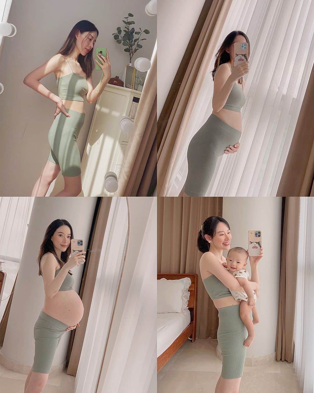 エリッサ・ヤマダのインスタグラム：「8w - 22w - 28w - 5m 🥰  How it started 🤰: waktu terasa lamaaaa banget karna ga gitu bisa beraktivitas (energi terbatas).  How it’s going 👶: waktu terasa cepet buanget sampe suka lupa hari, ga nyadar tiba-tiba udah weekend lagi, udah ganti bulan, dannn bentar lagi Ray udah mau setengah tahun 😱  Moms and dads, any tips on MPASI? 🙏✨」