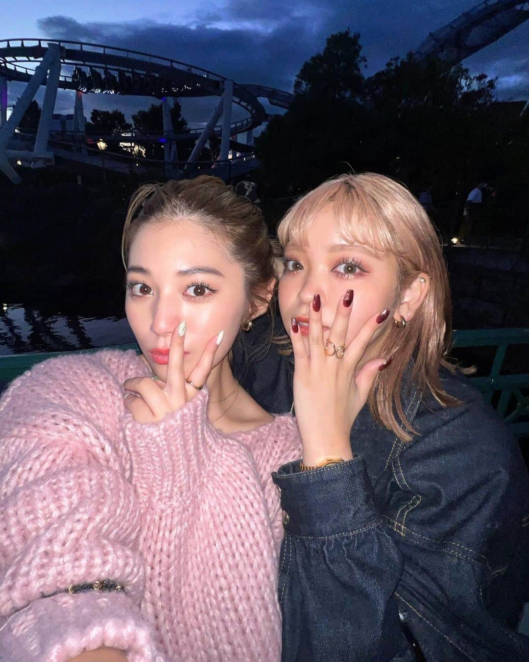 浪花ほのかのインスタグラム：「むっちゃんとUSJ行った日🤭❣️ ほらーないと！！」