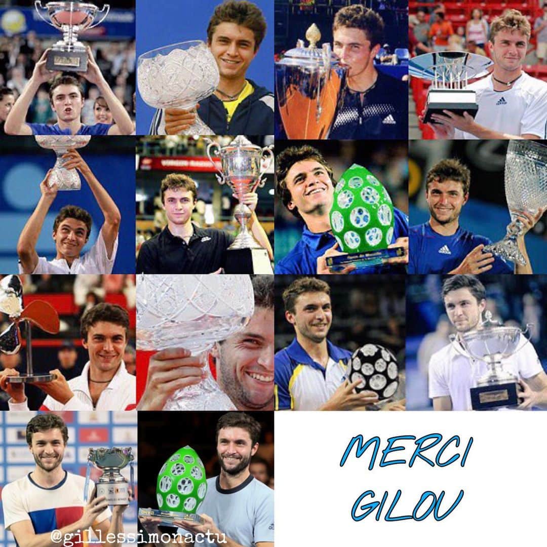 ジル・シモンのインスタグラム：「🏆 14 Titres ATP 🏆  #GillesSimon」