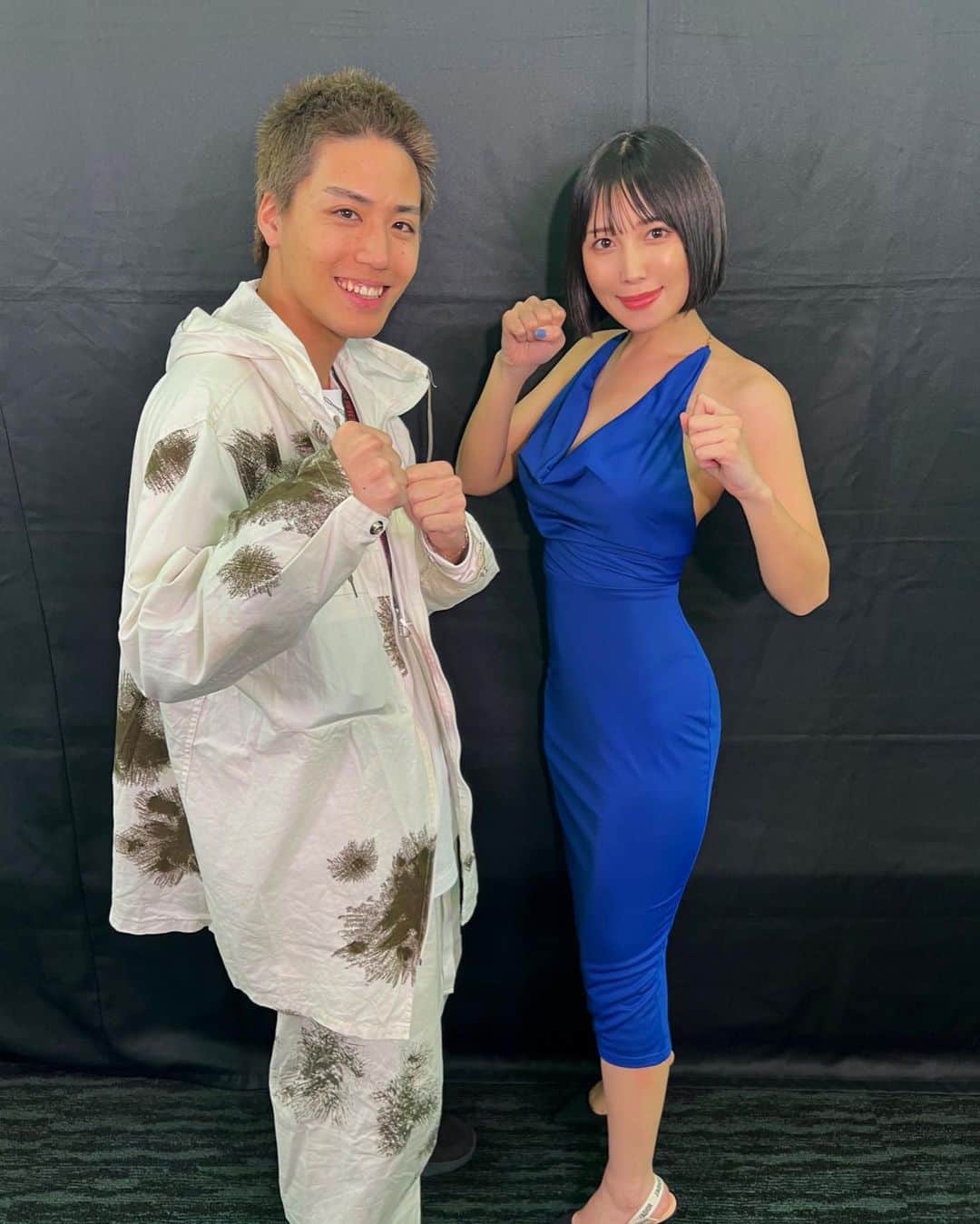 小島みゆのインスタグラム：「森山はYouTube始める前からの友達で ブレイキングダウンで会ってびっくり！ 約8年ぶり😳  #えびすじゃっぷ  #BreakingDown6」