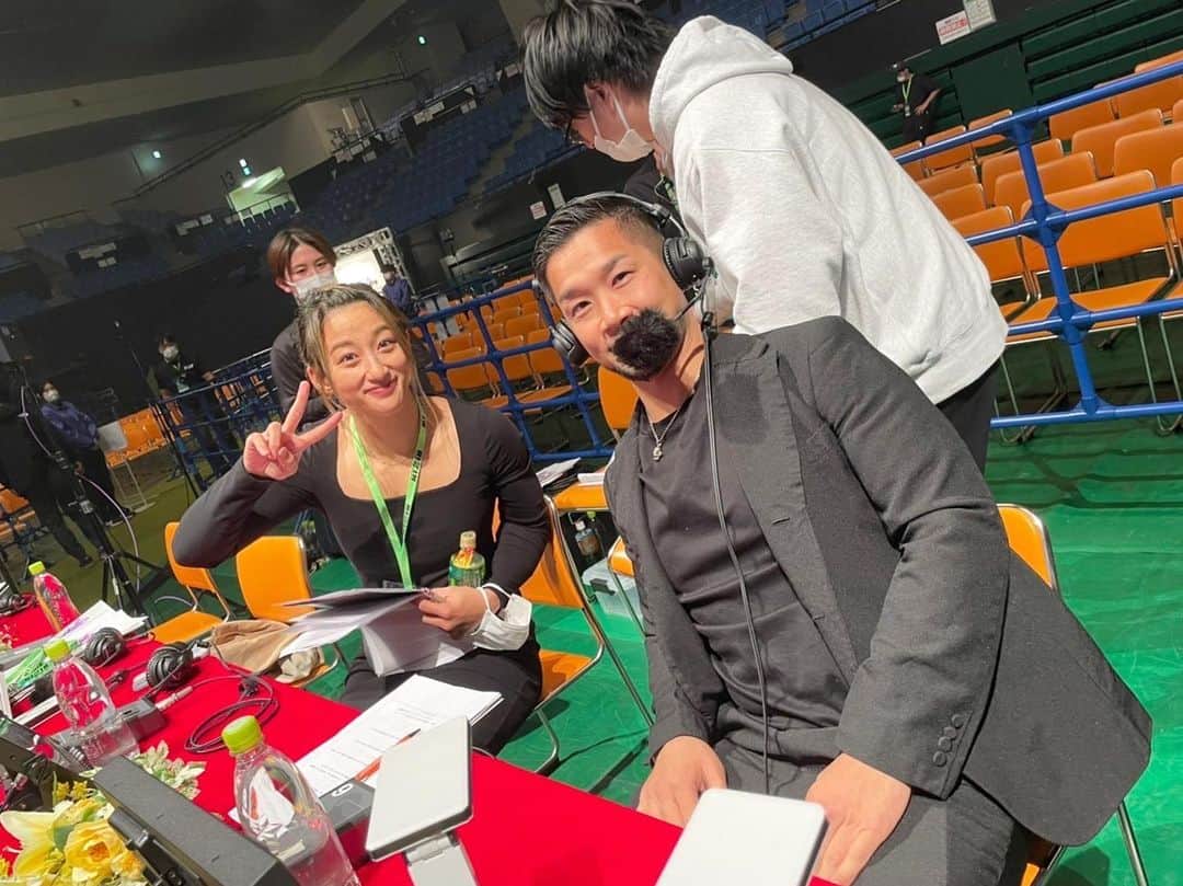 杉山しずかのインスタグラム：「in Nagoya  #rizin #rizin_landmark4」