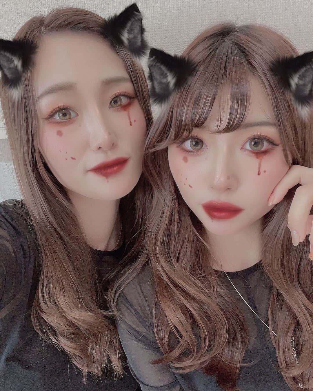 木村優凛のインスタグラム：「*** 過ぎ去ったHalloween🎃🦇🕸 * * * #撮影 #ヘアアレンジ #ヘアスタイル #韓国ファッション #シースルーバング #前髪アレンジ #フリーモデル #撮影モデル #サロンモデル #サロンモデル名古屋 #ナチュラルメイク #名古屋 #撮影データ #ヘアカラー #浮遊感 #美容室 #サロモ #韓国 #名古屋サロンモデル #自然光 #インフルエンサー #透明感 #ヘアカタログ #サロンスタイル #名古屋サロモ #韓国ヘア #あざとい系女子 #ロングヘア #くびれ巻き #プチプラコーデ」