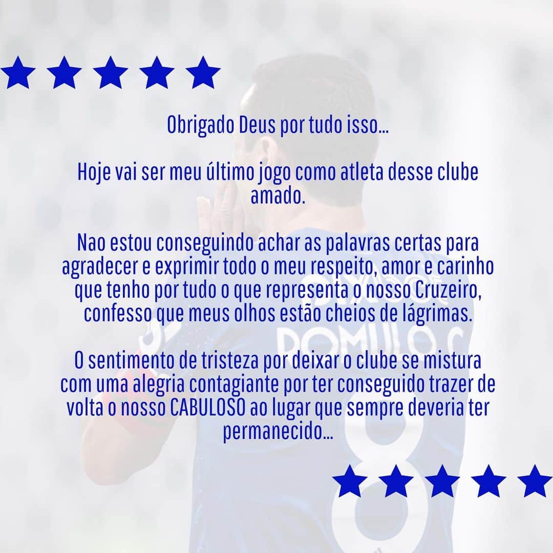 ロムロ・ソウザ・オレステス・カルデイラさんのインスタグラム写真 - (ロムロ・ソウザ・オレステス・カルデイラInstagram)「Obrigado NAÇÃO…  💙🦊 @cruzeiro / @ronaldo   #Romulo #Cruzeiro #Cabuloso」11月7日 5時52分 - romulocdr