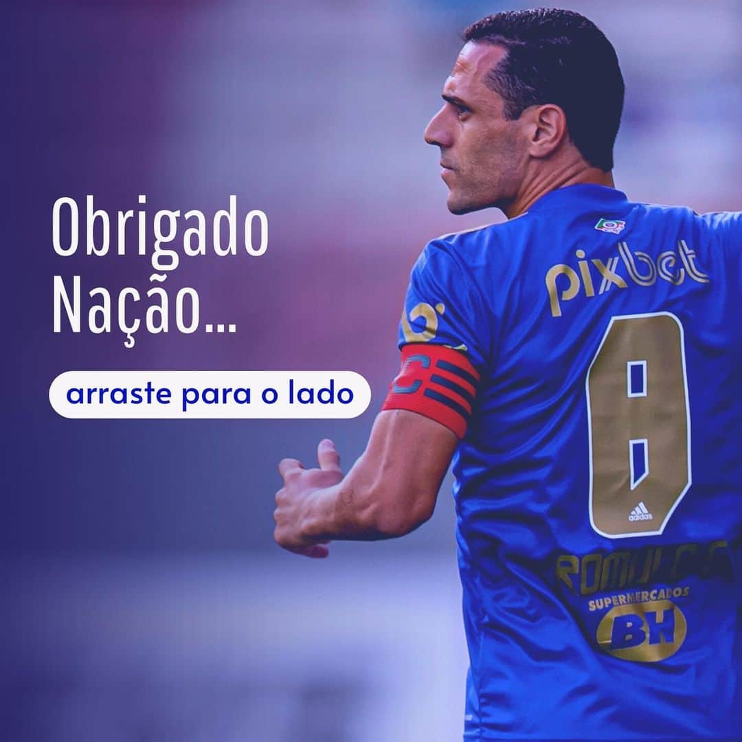 ロムロ・ソウザ・オレステス・カルデイラのインスタグラム：「Obrigado NAÇÃO…  💙🦊 @cruzeiro / @ronaldo   #Romulo #Cruzeiro #Cabuloso」