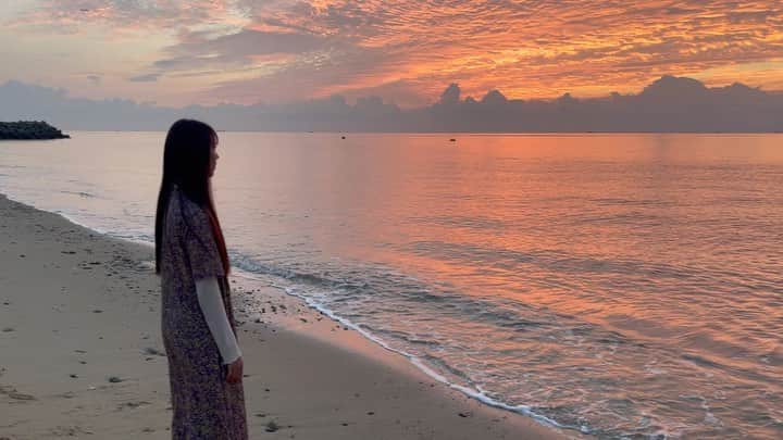 永田琴のインスタグラム：「早朝の撮影。天気が見方してくれて、ホントにありがたい！」